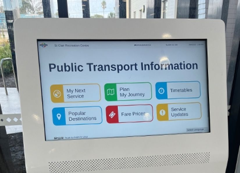 St Clair Recreation Centre users now have easier access to public transport through a Metro Kiosk