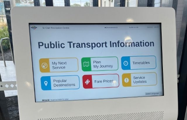 St Clair Recreation Centre users now have easier access to public transport through a Metro Kiosk